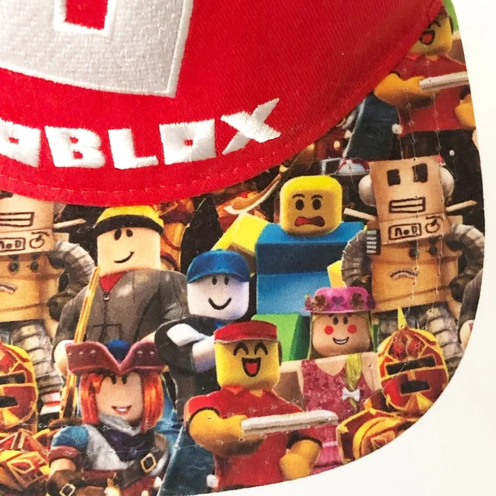Roblox Snap Back Hat Cap Youth Size OSFM Printed All Over Graphics Bill Clean!